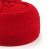 Exquisite Gift Storage Cute Velvet Ring Box Jewelry Box Wedding Ring Box Red Heart