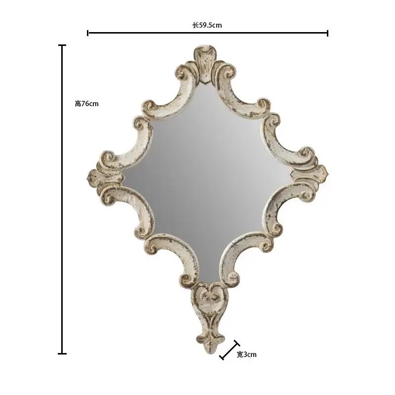 Modern Design Wall Mirror Hanging Living Room Square Macrame Nordic Mirrors Retro Wedding Decorative Spiegel House Decoration