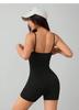 Plus Size Body Sculpting Camisole Jumpsuit for Yoga and Sports