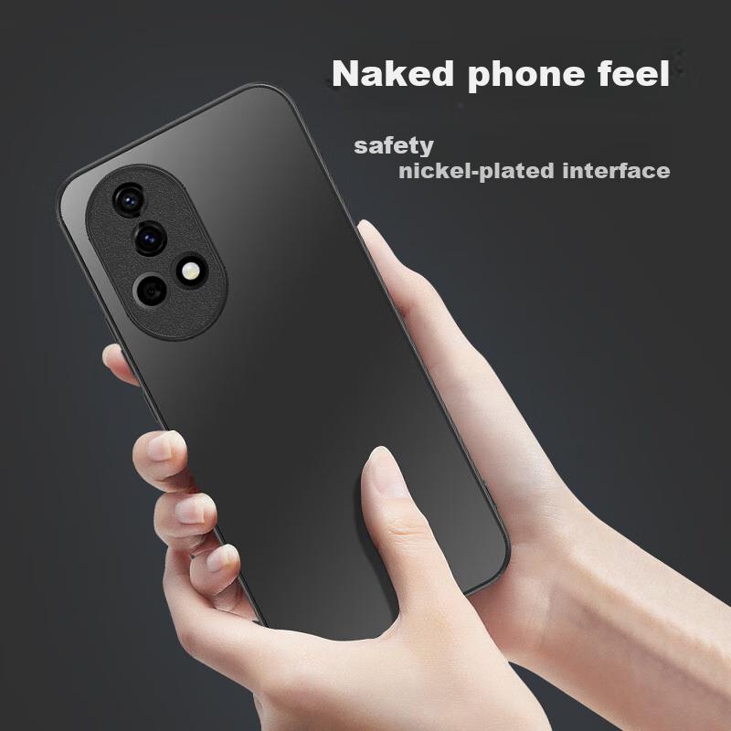 Phone Case for Huawei Nova 12, Protective Cover for Huawei Nova 13, Frosted Full Coverage Ultra-Thin Shockproof Anti-Fingerprint Case - Graphite Black