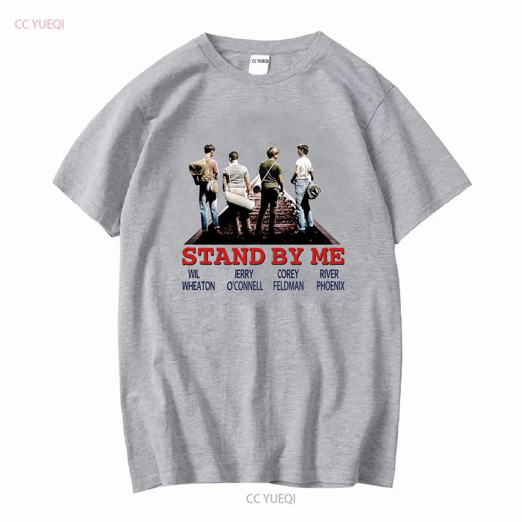 Stand By Me T-Shirt B87 Klassischer Comedy-Filmplakat Retro Cooles Oberteil Vintage Gewaschen Mode-Designer-Kleidung Stilvoll Atmungsaktiv