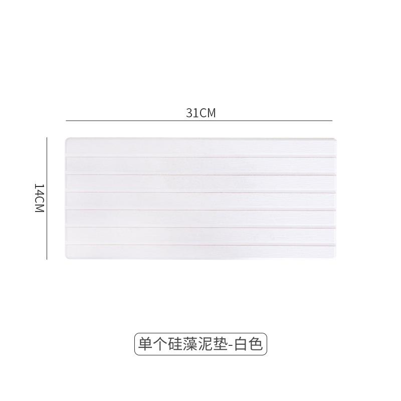 1/2 ks Vodotěsné Diatomitové Podložky s Drážkami Koupelnové Vanity Podnosy Okamžitě Suchý Organizér na Umyvadlo Vodotěsná Podložka