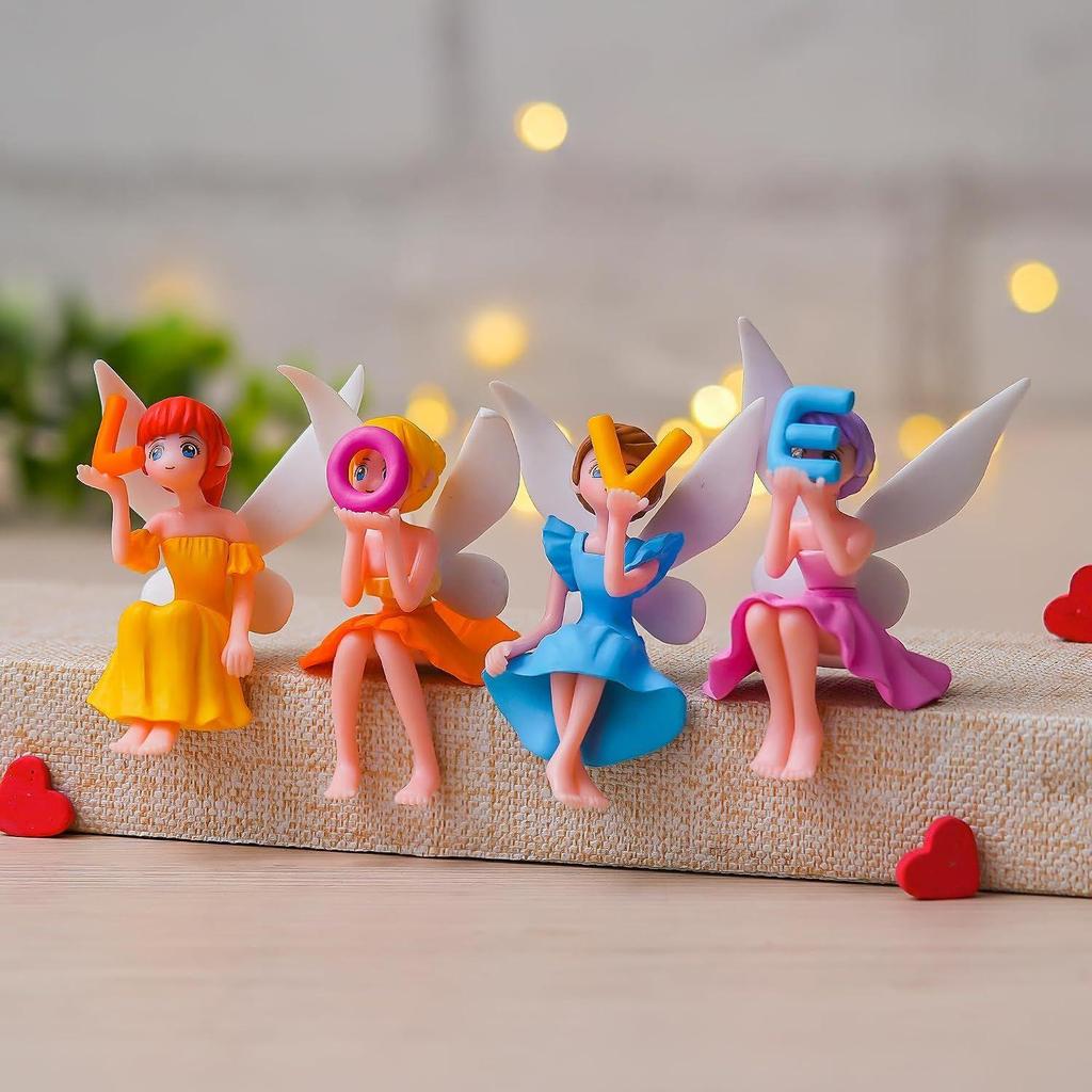 CraftIndia Set of 4 Dolls with Love Miniature Toys