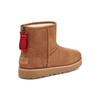 UGG Women's Classic Ultra Mini Boots Chestnut Suede Fur Lined Slip On Winter Boots 1122671-CHE