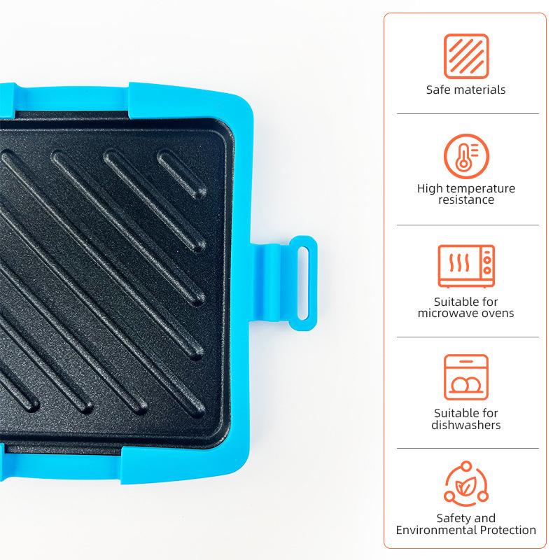 Microwave Toaster Silicone Toastie Maker Microwave Sandwich Mold Sandwich Baking Tray For Microwave Oven