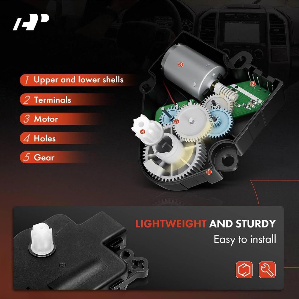 A-Premium HVAC Heater Blend Door Actuator Compatible with Chrysler 200 Aspen Avenger Sebring Dodge