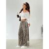 Spring and Autumn New Leopard Print Casual Pants Women's Loose Straight Trend Versatile Long Pants
