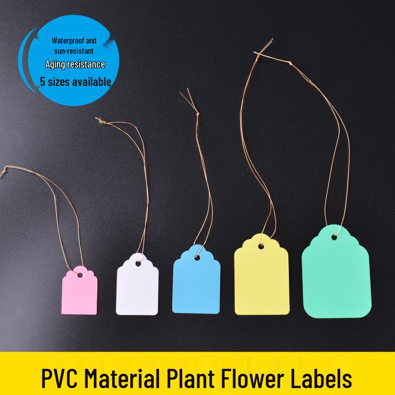 Waterproof PVC Gardening Hanging Tags for Flowers, Succulents, and Fruit Trees