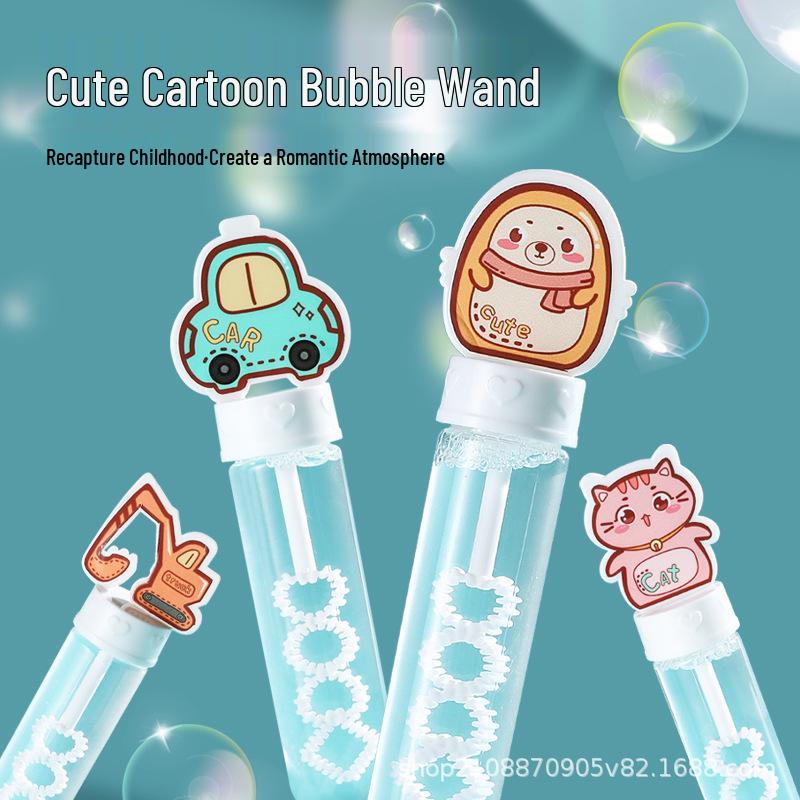 

Cute Cartoon Mini Bubble Wands in Dinosaur and Kitten Shapes