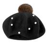 Infant Toddler Baby Kids Boys Girls Pearly Ball Beanie Winter Warm Hat Cap