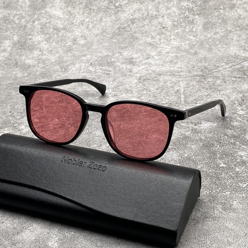 High quality retro square sunglasses for men and women High Street acetic Acid frame UV protection uv400 colored lens glasses