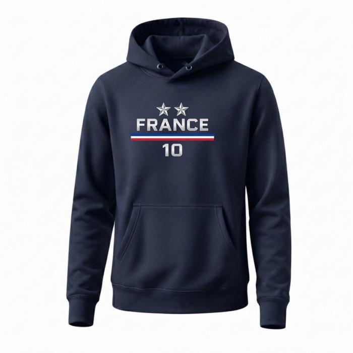 Jogging Homme inspiré France 2 etoiles – Sweat à capuche + Pantalon navy News - Bleu