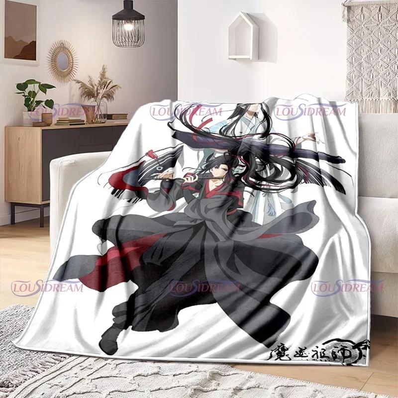 Tegneserier tegneserie Mo Dao Zu Shi Wei Wuxian Flanellteppe Sofa Jente Varmt Hjem Lan Wangji Teppe Gave Tilpass Kvinne Sengetøy