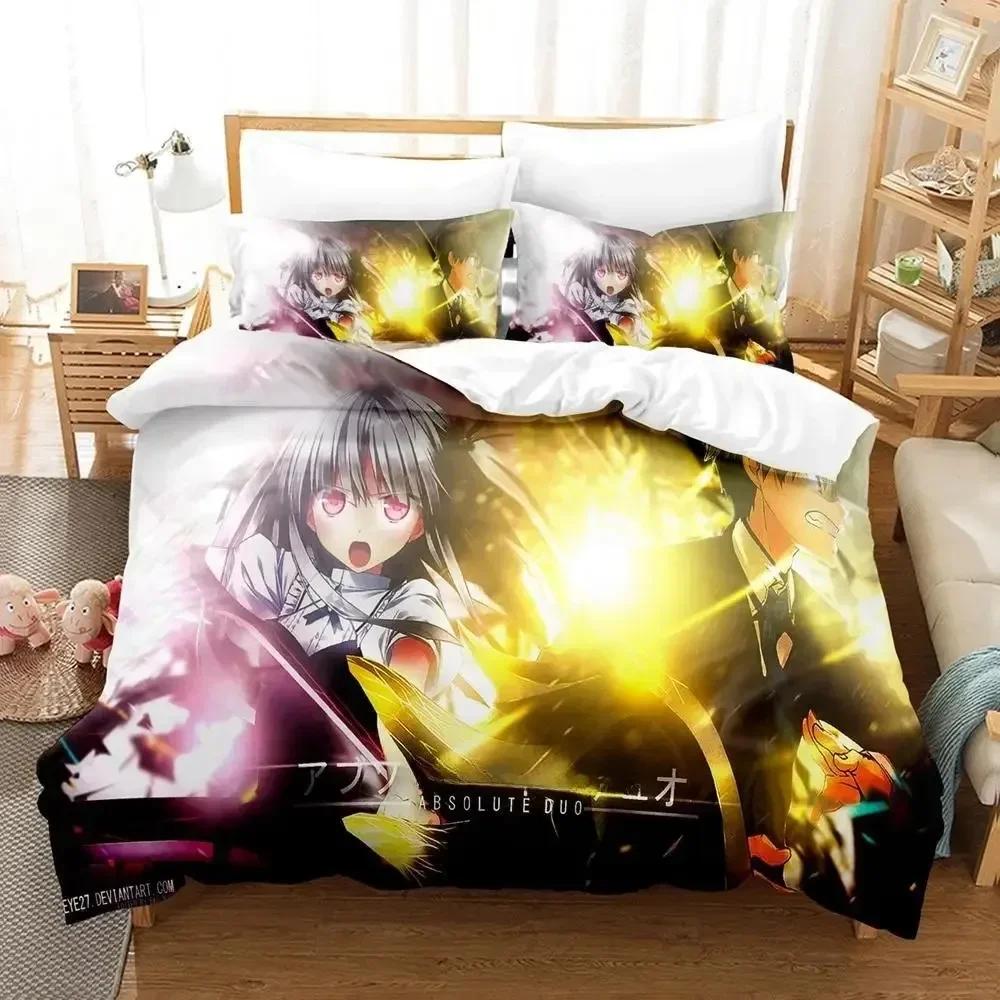 New Absolute Duo Comfortable Duvet Quilt Cover Pillowcase Bedding Set Children Bedroom Decoration Home Textile