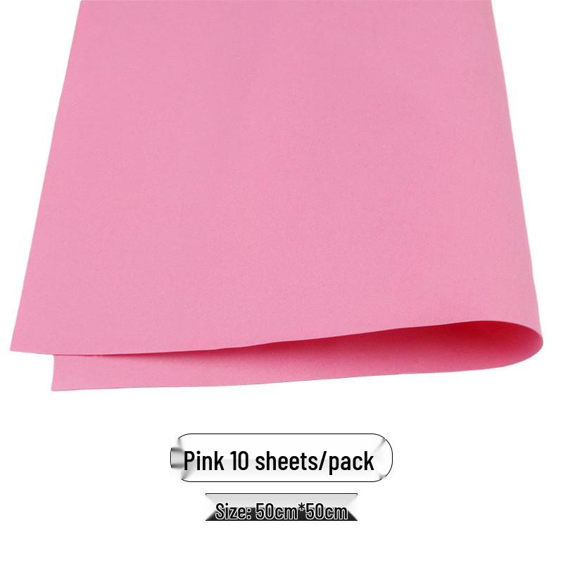 Colored Foam Paper Pack - 10 Sheets, 10 Colors - for Crafting & Origami