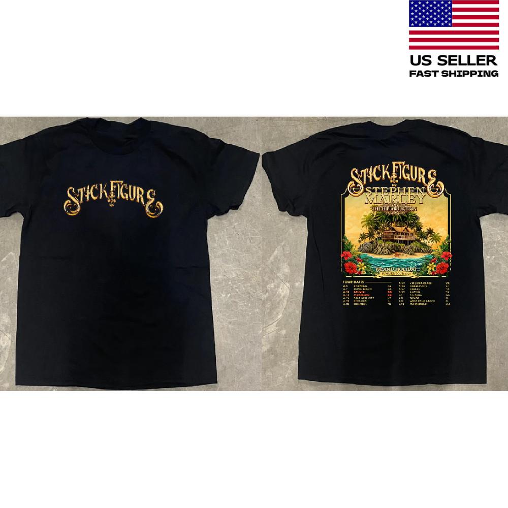 

Hot Apparel Stick Figure Band 2025 Tour Dates Black All Size AL827 Unisex T-Shirt XXXXL