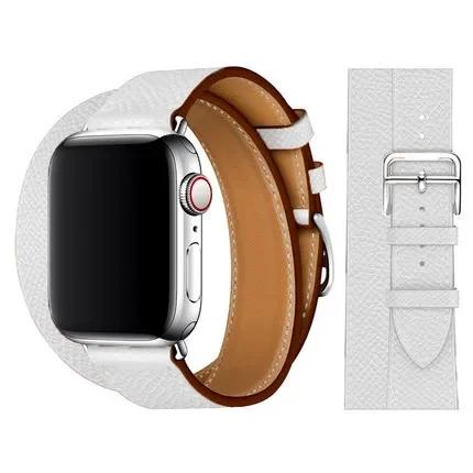 Genuine Leather Bracelet Strap For Apple Watch Band 45mm 49mm 41mm 44mm 42mm 46mm Leather Wristband iWatch Ultra 11 10 9 8 7 6 5