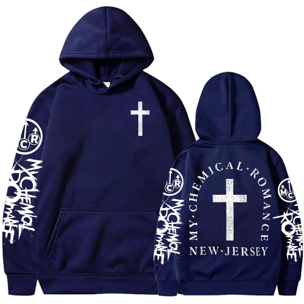 My Chemical Romance Christian Jesus Bluzy Mężczyźni Kobiety Odzież Gotycki Punkowy Zespół Długie Rękawy Oversize Bluzy Streetwear
