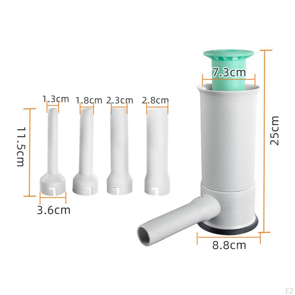 Sausage Stuffer Maker with 4 Stuffing Tubes Meat Filling Tools for