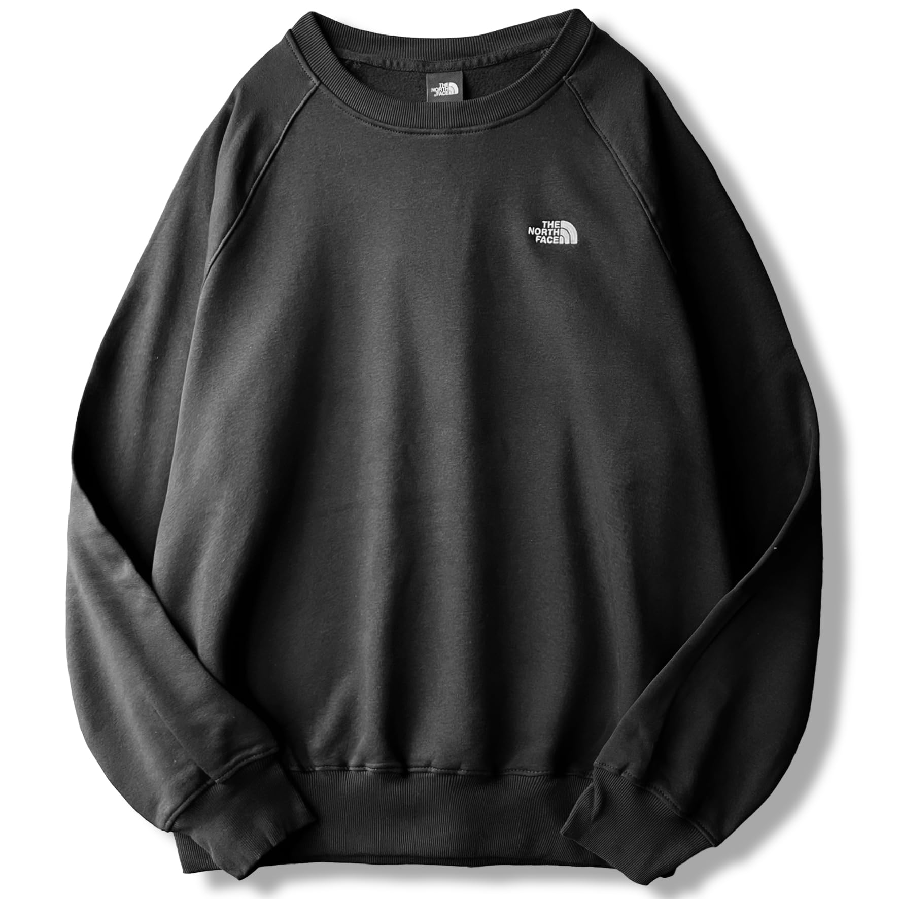 

The North Face Evolution Crew Sweatshirt with Embroidered Size L Men s Fleece-Lined Trim, Black, [Used]