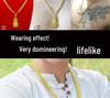 Unique Vietnam-Inspired Gold Necklace & Non-Fading Gold Watch Set for Men