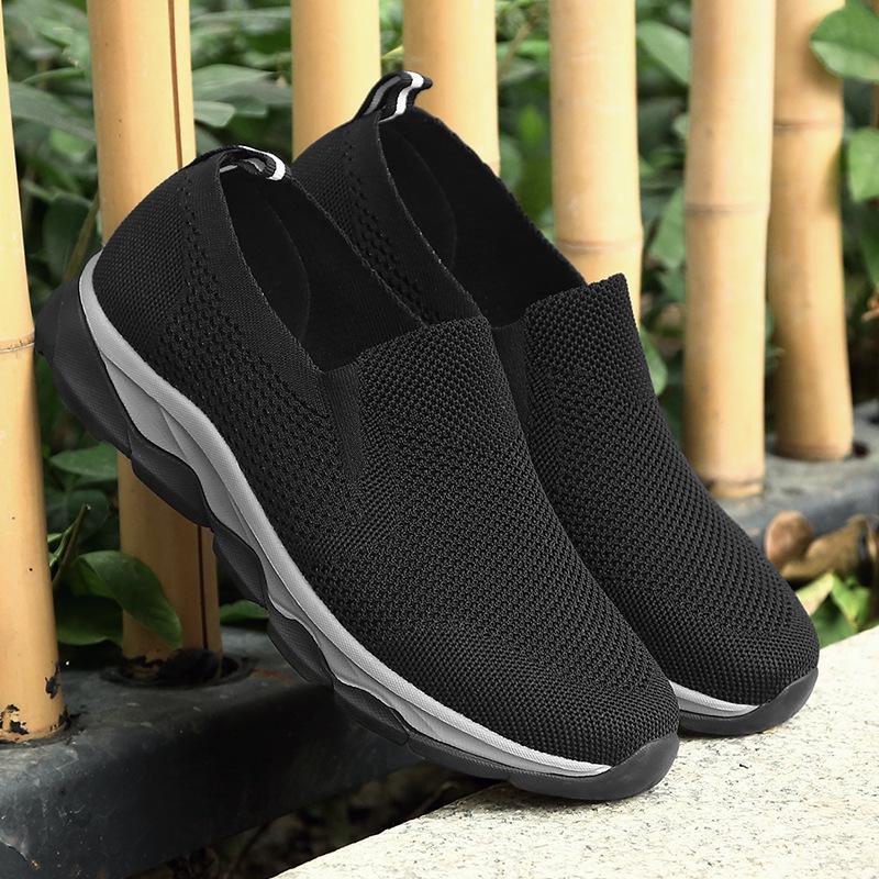 Herren Sommer Mesh Walking Schuhe A3308 - Atmungsaktive Sportliche Schuhe für ältere Menschen