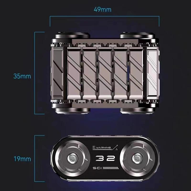 Metal Premium Roller Fidget Spinner Tank Edc Sensory Toy For Anxiety Stress Easing Office Desk Fidget Adult Gift