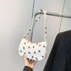 2024 Autumn Strawberry Print College Style Minimalist Tote Bag