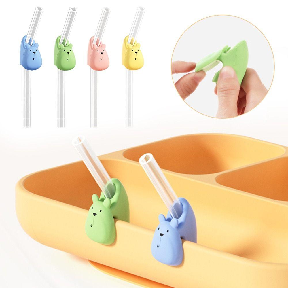 Portable Baby Buckle Straw Multi-function Water Cup Accessories Children's Silicone Suction Soft