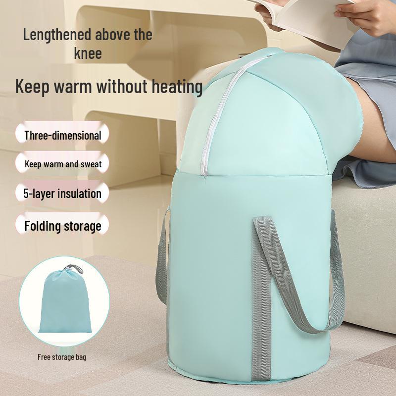 Portable Foldable Insulated Foot Bath Bucket for Adults - High Deep Over Calf Design