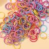 100 ks/lot 2cm gumičky do vlasů barevné nylonové gumové lanko doplňky do vlasů pro panenky černé elastické gumičky do vlasů pro malé holčičky dárek