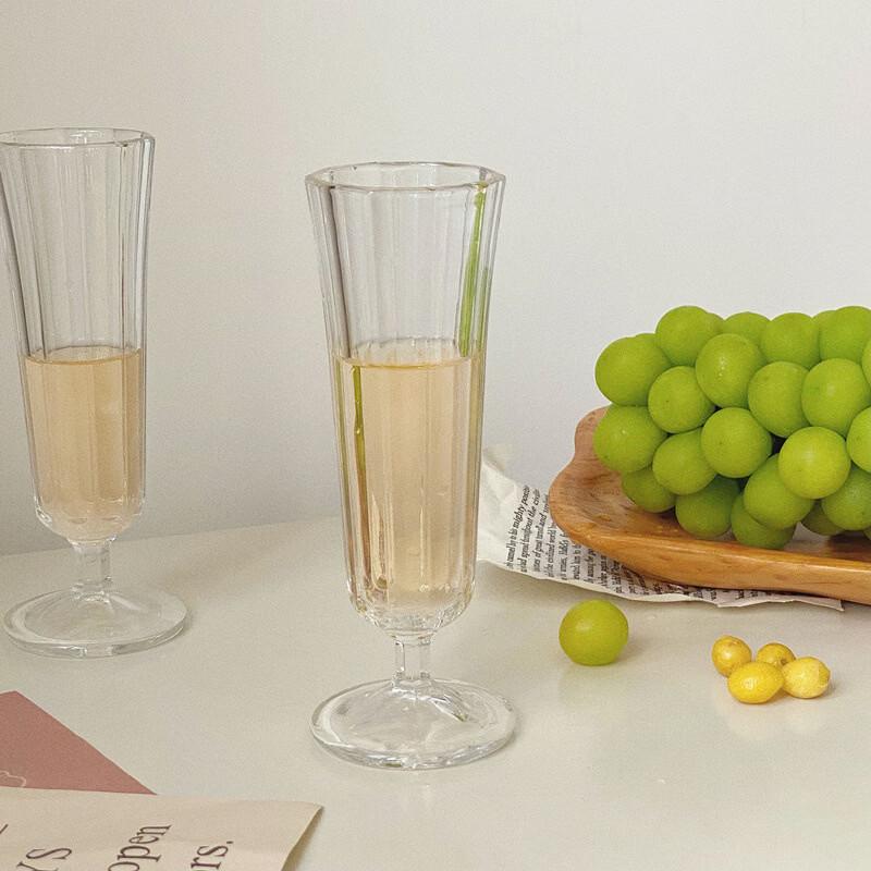 LISM Korean Style Champagne & Cocktail Glasses (Set of 2)