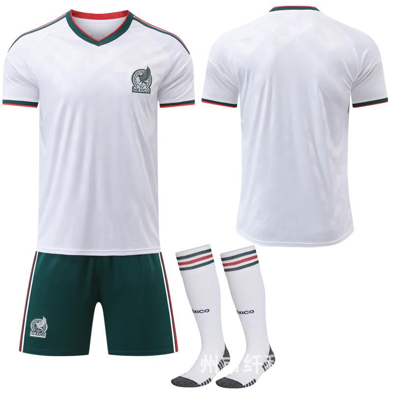 27 Mexico Away White Football Jersey Sports Suit Us-Canada-Mexico World Cup No. 9 Raul Jersey