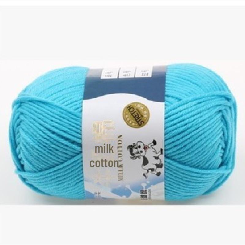 Milk Cotton Yarn Set for DIY Projects: Scarf, Crochet Slippers, Hand-Woven Bags