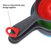 Canning Funnel PP Silicone Material Clip Circle Design 3 Colors 3 Size Foldable Lightweight Wide Mouth Funnels