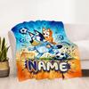Winter Sports Celebration Customize Text Blanket Throw Customizable Blanket Warmthful Decor for Chair Nap Bed Office Chair Ideal for All Seasons
