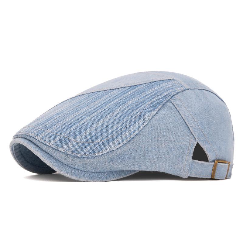 Denim Beret Women's Autumn Cap British Vintage Forward Cap Men's Newsboy Cap