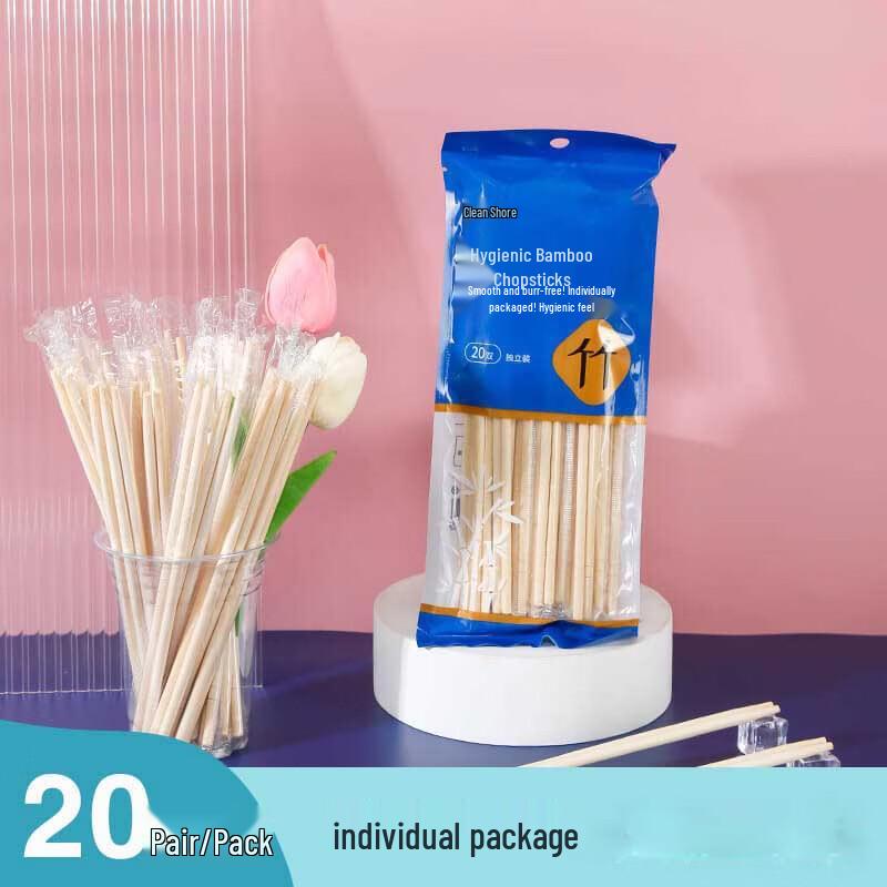 Penguin TuanTuan Disposable Bamboo Chopsticks - 120 Pairs (6-Pack)