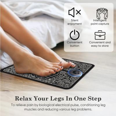 Pulse Foot Massage Pad EMS Physiotherapy Foot Massage Machine, Foot Massage Foot Pad Micro-current Foot Massager