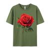 Unisex Clothing Red Rose Tees Birthday Camisa Unisex Retro Funny Camisa Unisexs TShirts Funny Tops Tees Top Quality