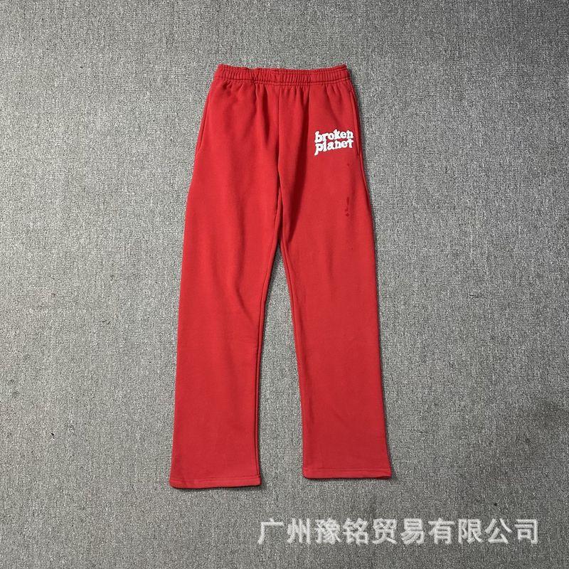 Broken Planet Oversized Hoodie Jogger Set Mens Streetwear Cotton Fleece Letter Puff Print Loose Fit Winter