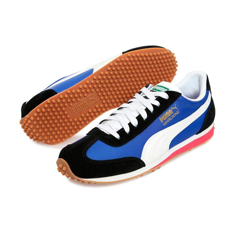 Puma Whirlwind Classic Non-Slip Low-Top Running Shoes Men sneakers Black Blue White 351293-95