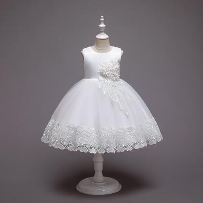 Children Wedding Dress Girls Formal Gown Appliques Lace Princess Party Prom Tassels Dresses