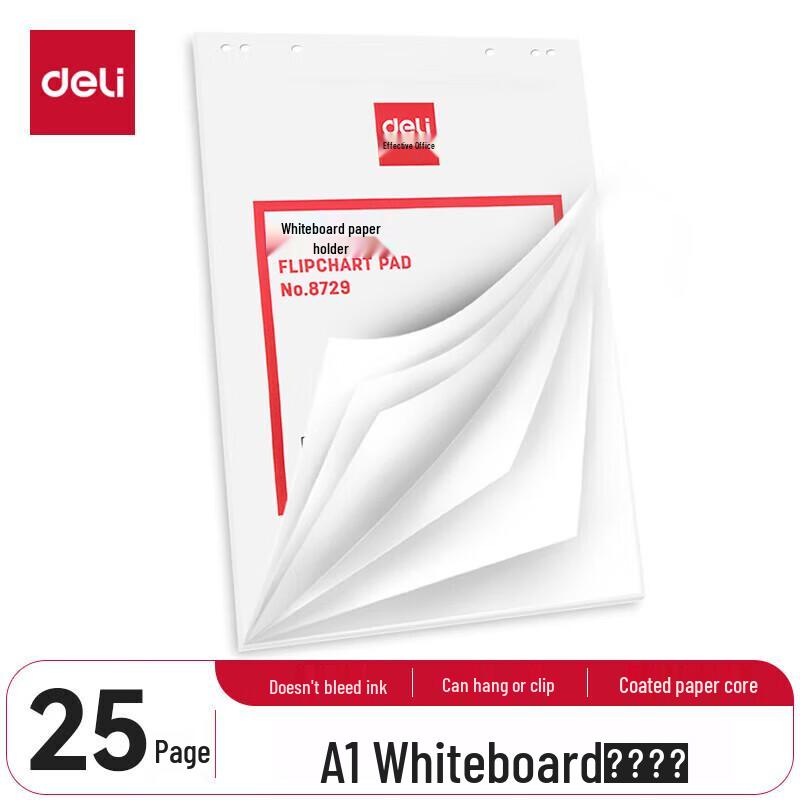 Deli Whiteboard Flip Chart Paper Refill