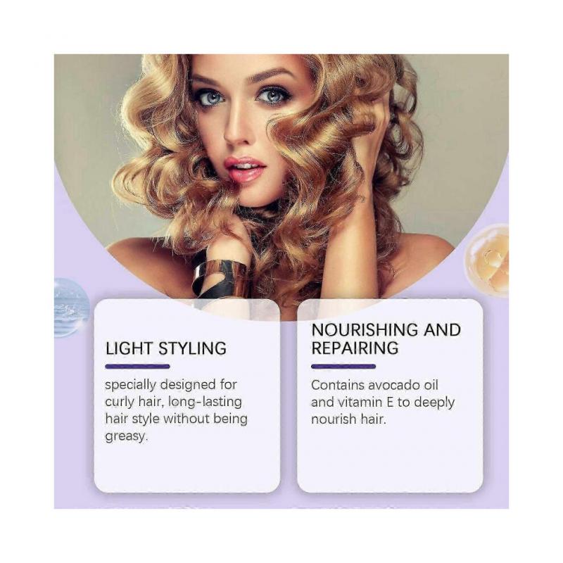 Hoegoa Locken Haarschaum für volles Styling Locken Haare Formgebender Glanz Selbstbewusstes Gefühl Weich Elastisch Locken Form