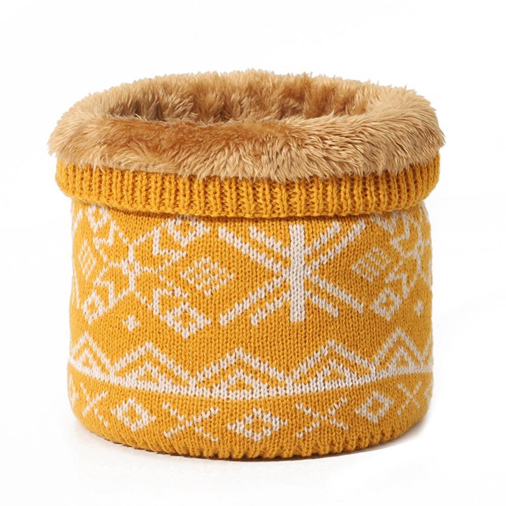 Plush Neck Scarves Thickened Lining Pullover Cap Fashion Sport Scarf