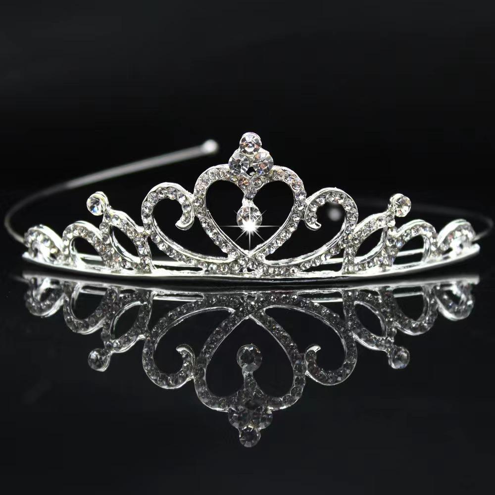 Children'S Crown Headgear Adult Headband Dance Stage Performance Rhinestones Crystal For Girls And Baby Hosts