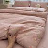 Cream Wind Bed Four-piece Set, Skin-friendly and Soft Explosion Single Quilt Cover, Student Dormitory Bed Sheet Four-piece Set