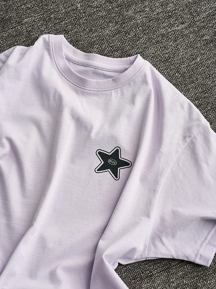 BT21 City Edition Short Sleeve T-Shirt Purple LA
