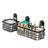 No-Drill Suction Cup Bathroom Shelf & Facial Wipes Storage Box